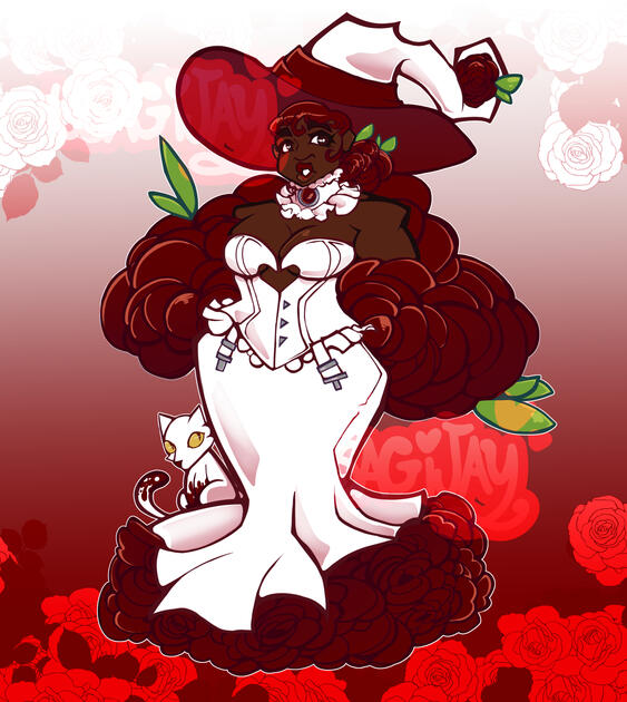 Adoptable Design-Rose Witch